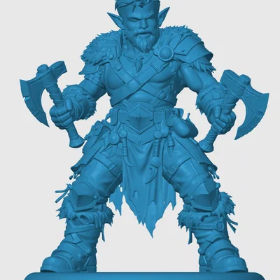 Mô hình Gnome Barbarian