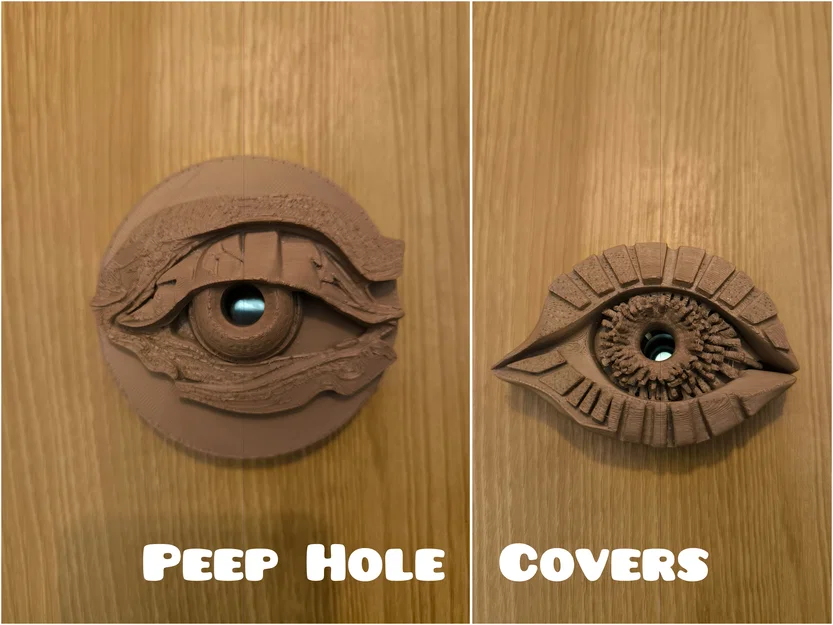 Bộ 2 miếng che mắt thần hình con mắt (Eye - door peephole covers) - Image 1