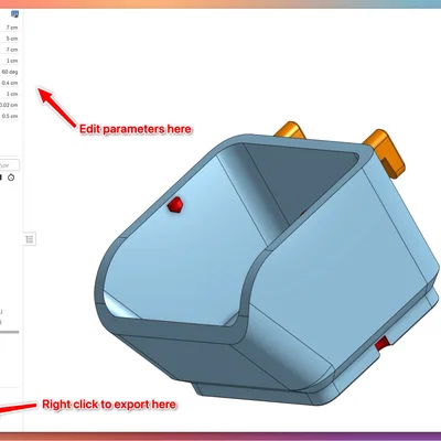Stackable Bin - Thùng lưu trữ đa năng tùy biến (Parametric)
