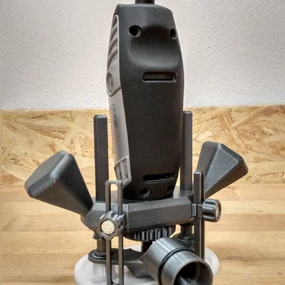 Bộ giá đỡ máy phay Oberfräse cho Dremel 3000 - Có hút bụi