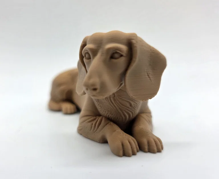 Tượng chó Dachshund lông ngắn đang nằm - Image 3