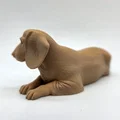 Tượng chó Dachshund lông ngắn đang nằm - Thumbnail 5