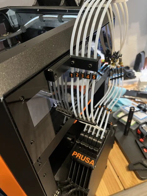 Giá đỡ 5 ống PTFE gắn hông cho hệ thống MMU3 Prusa - Image 1