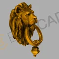 Tay Nắm Cửa Đầu Sư Tử - Lion’s Head Door Knocker - Thumbnail 1