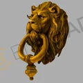 Tay Nắm Cửa Đầu Sư Tử - Lion’s Head Door Knocker - Thumbnail 3