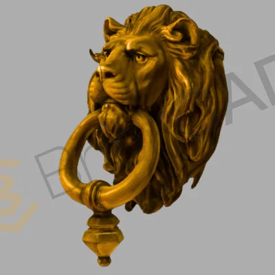 Tay Nắm Cửa Đầu Sư Tử - Lion’s Head Door Knocker
