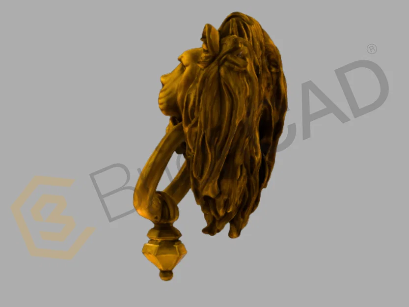 Tay Nắm Cửa Đầu Sư Tử - Lion’s Head Door Knocker - Image 4