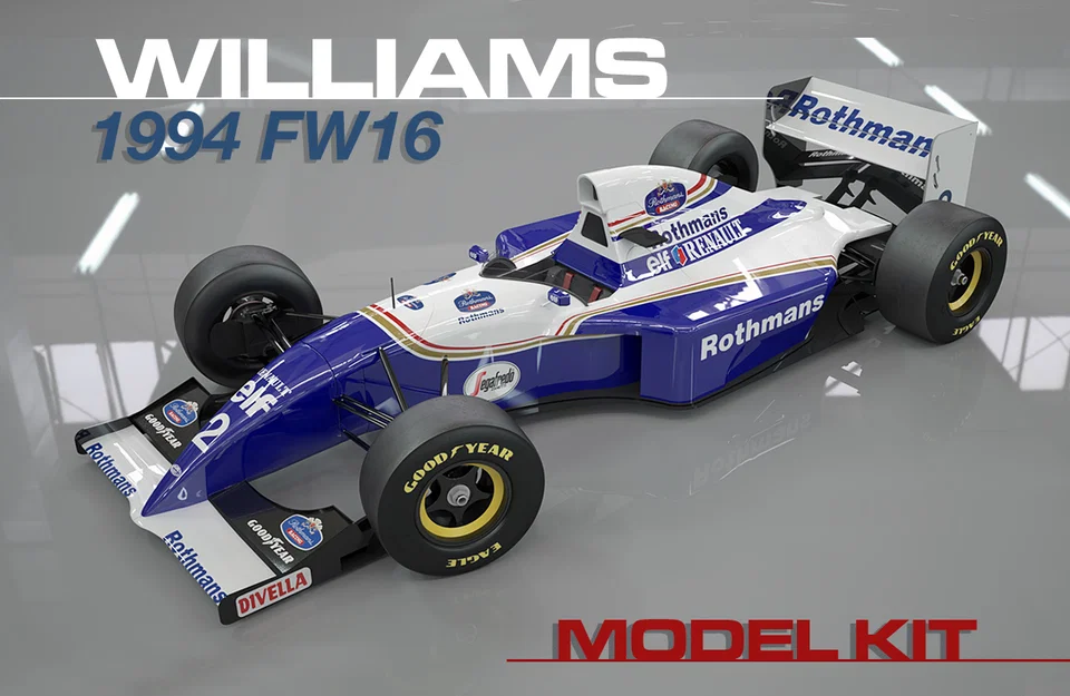 Mô hình xe F1 Williams FW16 của Ayrton Senna: Bộ Kit xe đua công thức 1 - Image 1