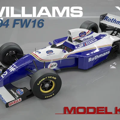 Mô hình xe F1 Williams FW16 của Ayrton Senna: Bộ Kit xe đua công thức 1