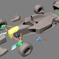 Mô hình xe F1 Williams FW16 của Ayrton Senna: Bộ Kit xe đua công thức 1 - Thumbnail 2
