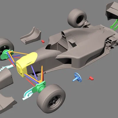 Mô hình xe F1 Williams FW16 của Ayrton Senna: Bộ Kit xe đua công thức 1