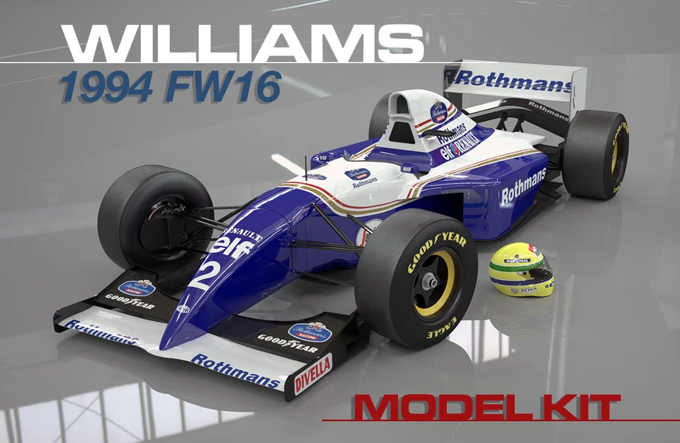 Mô hình xe F1 Williams FW16 của Ayrton Senna: Bộ Kit xe đua công thức 1 - Image 11