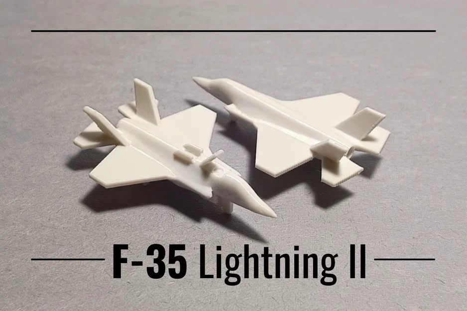 Mô hình F-35 Lightning II in 3D không cần support (Micro Jet Fighter) - Image 1