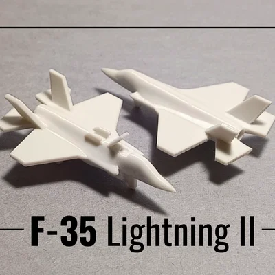 Mô hình F-35 Lightning II in 3D không cần support (Micro Jet Fighter)