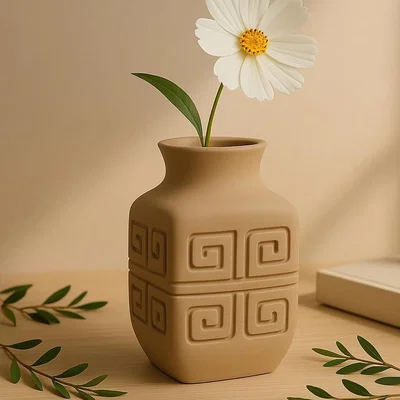 Bình hoa Andean Sol Vase - Điểm nhấn trang trí phong cách Trung Mỹ cổ đại