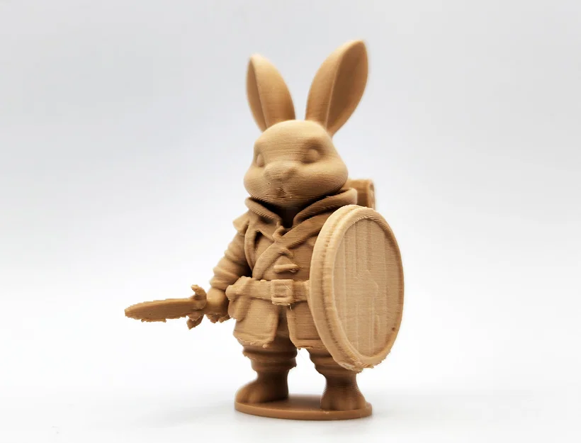 Mô hình chú thỏ chiến binh Bunny Warrior trang trí bàn làm việc - Image 1