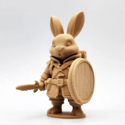 Mô hình chú thỏ chiến binh Bunny Warrior trang trí bàn làm việc