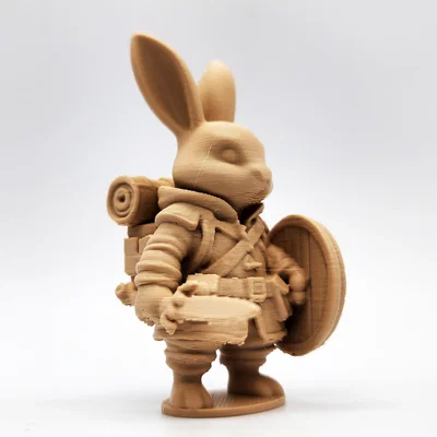 Mô hình chú thỏ chiến binh Bunny Warrior trang trí bàn làm việc