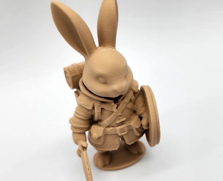 Mô hình chú thỏ chiến binh Bunny Warrior trang trí bàn làm việc - Image 3