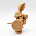 Mô hình chú thỏ chiến binh Bunny Warrior trang trí bàn làm việc - Thumbnail 5