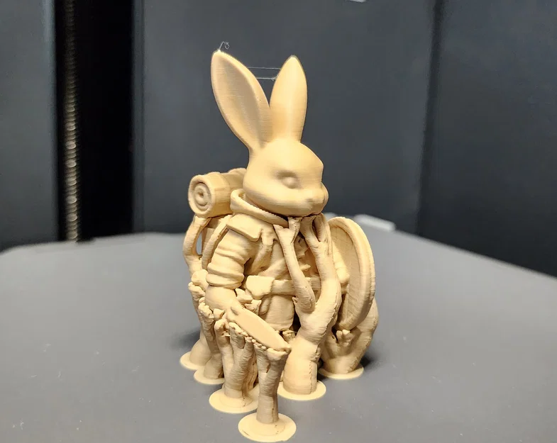 Mô hình chú thỏ chiến binh Bunny Warrior trang trí bàn làm việc - Image 7