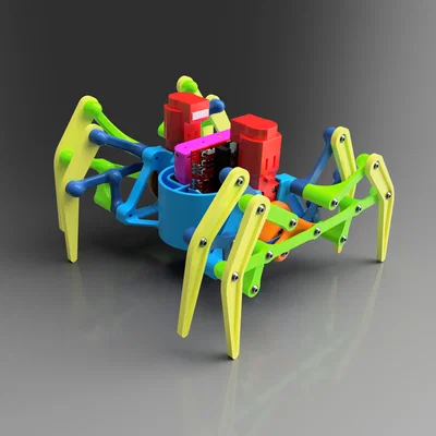 Arachnobeest - Robot Octopod Biết Đi Sử Dụng Cơ Cấu Jansen XRP