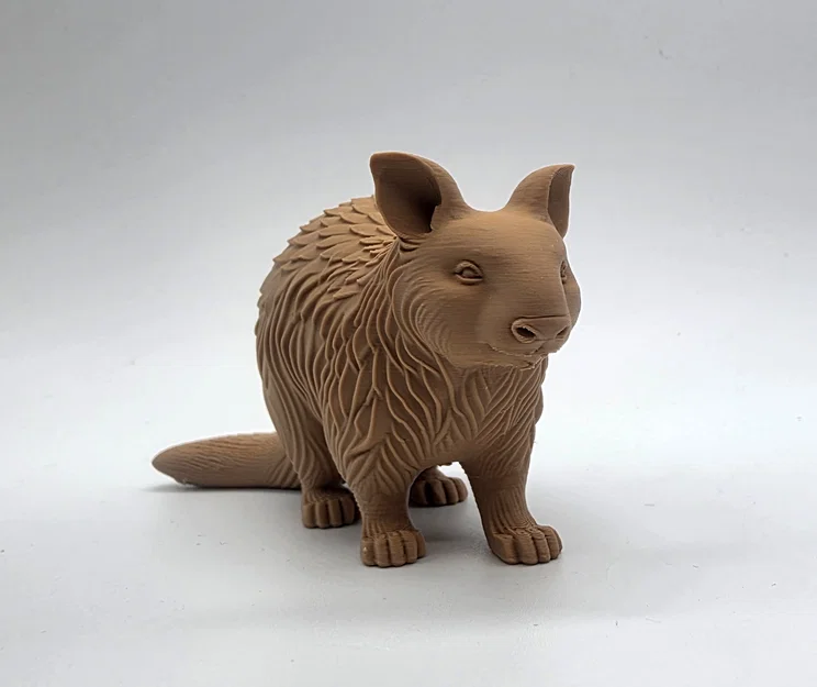 Tượng Gấu Wombat Chạm Khắc Gỗ - Image 3