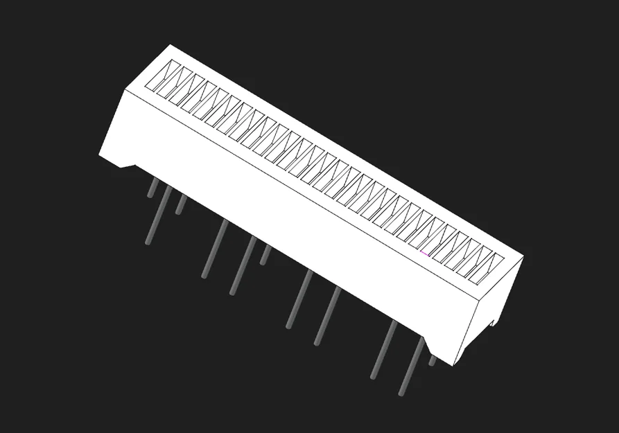 Mô hình 3D Barmeter BL28 LED Bargraph - Image 1