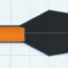 Mô hình phi tiêu Naruto Kunai - Tự in 3D đơn giản và đẹp mắt
