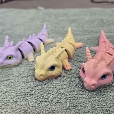 Móc khóa Rồng Xương (Bone Dragon) - Tương thích mắt thủy tinh 6mm & 8mm