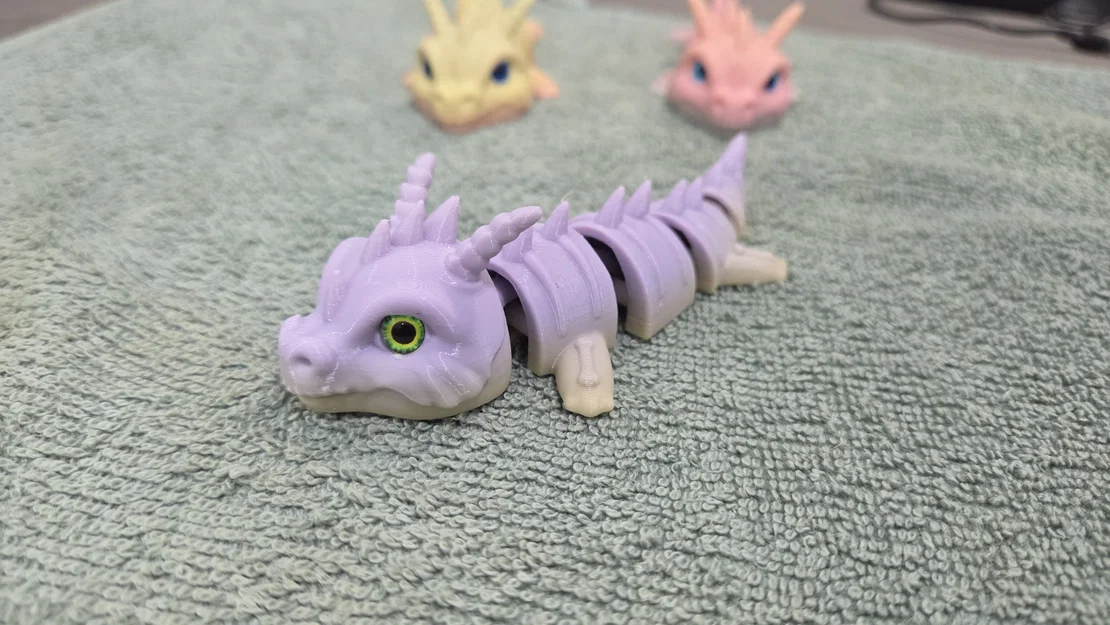 Móc khóa Rồng Xương (Bone Dragon) - Tương thích mắt thủy tinh 6mm & 8mm - Image 3