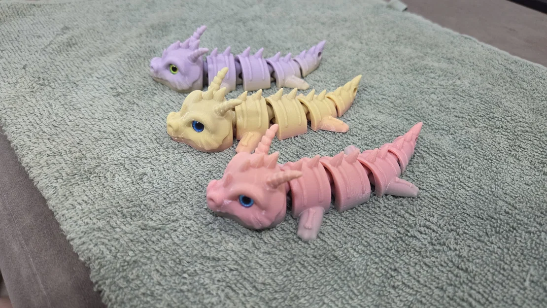 Móc khóa Rồng Xương (Bone Dragon) - Tương thích mắt thủy tinh 6mm & 8mm - Image 4