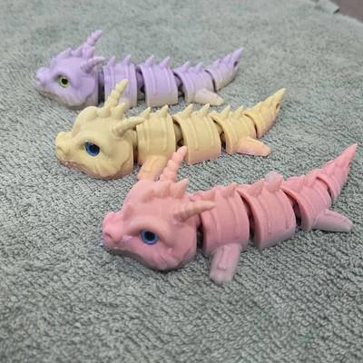 Móc khóa Rồng Xương (Bone Dragon) - Tương thích mắt thủy tinh 6mm & 8mm