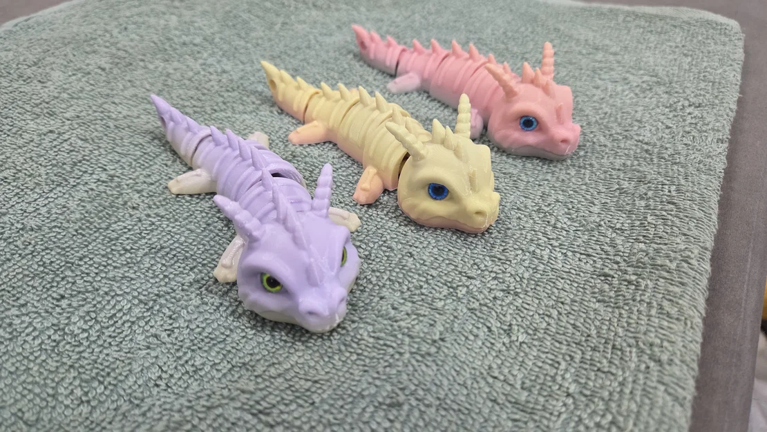 Móc khóa Rồng Xương (Bone Dragon) - Tương thích mắt thủy tinh 6mm & 8mm - Image 5