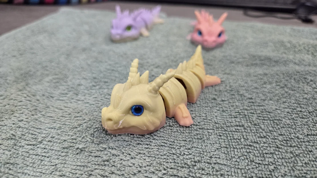 Móc khóa Rồng Xương (Bone Dragon) - Tương thích mắt thủy tinh 6mm & 8mm - Image 7