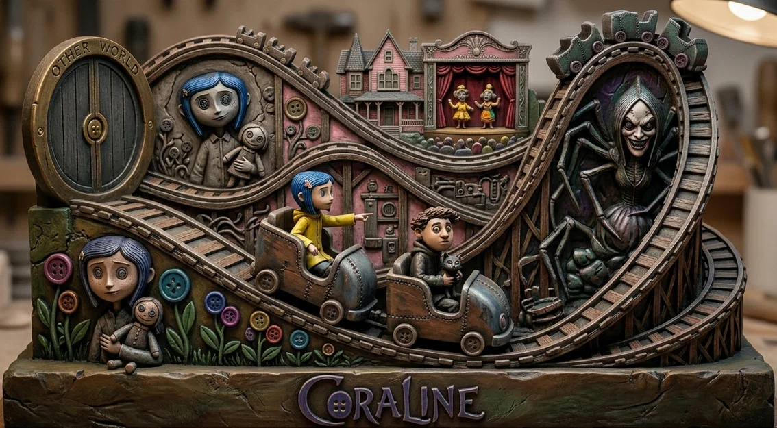 Mô hình Coraline Diorama - Tác phẩm trang trí 3D ấn tượng - Image 1