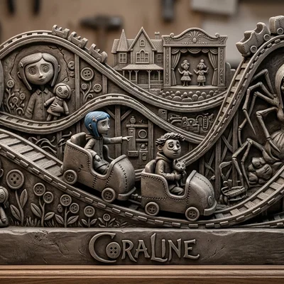 Mô hình Coraline Diorama - Tác phẩm trang trí 3D ấn tượng