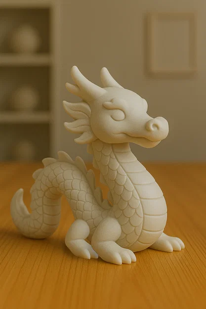 Mô hình rồng Trung Hoa 3D: Thiết kế dễ thương, in 3D dễ dàng - Image 1