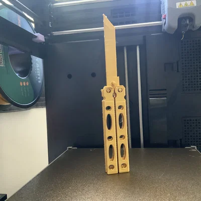 Dao bướm Balisong Regrevator (In một lần - Print in place)