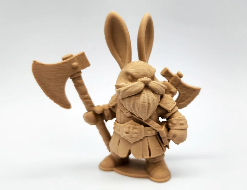 Mô hình thỏ chiến binh Bunny Axeman in 3D độc đáo - Image 1