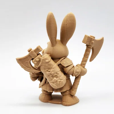 Mô hình thỏ chiến binh Bunny Axeman in 3D độc đáo