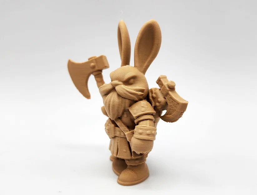 Mô hình thỏ chiến binh Bunny Axeman in 3D độc đáo - Image 3