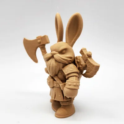 Mô hình thỏ chiến binh Bunny Axeman in 3D độc đáo