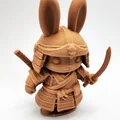 Mô hình 3D Bunny Samurai độc đáo - Chiến binh thỏ đáng yêu - Thumbnail 4