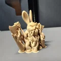 Mô hình thỏ chiến binh Bunny Axeman in 3D độc đáo - Thumbnail 5