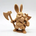 Mô hình thỏ chiến binh Bunny Axeman in 3D độc đáo - Thumbnail 6