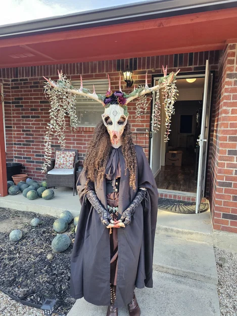 Mặt nạ Wendigo/Krampus/Leshen kèm khớp nối - Image 1