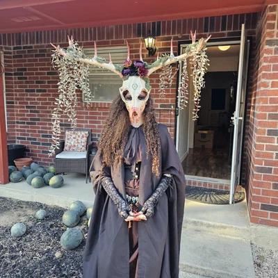 Mặt nạ Wendigo/Krampus/Leshen kèm khớp nối