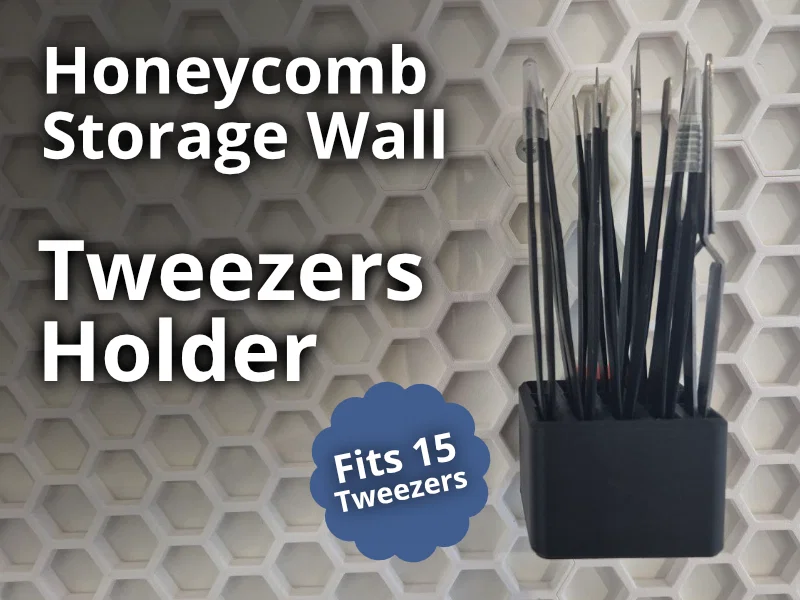 Giá treo nhíp 15 vị trí cho bảng Honeycomb Storage Wall - Image 1