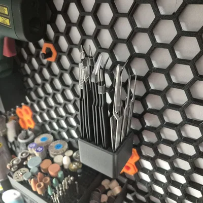 Giá treo nhíp 15 vị trí cho bảng Honeycomb Storage Wall